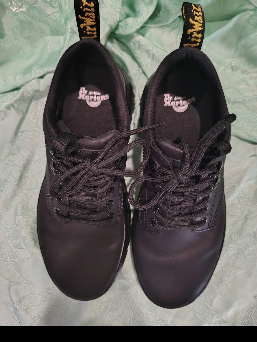 Dr. Martens Womens Black Lace-Up Shoe